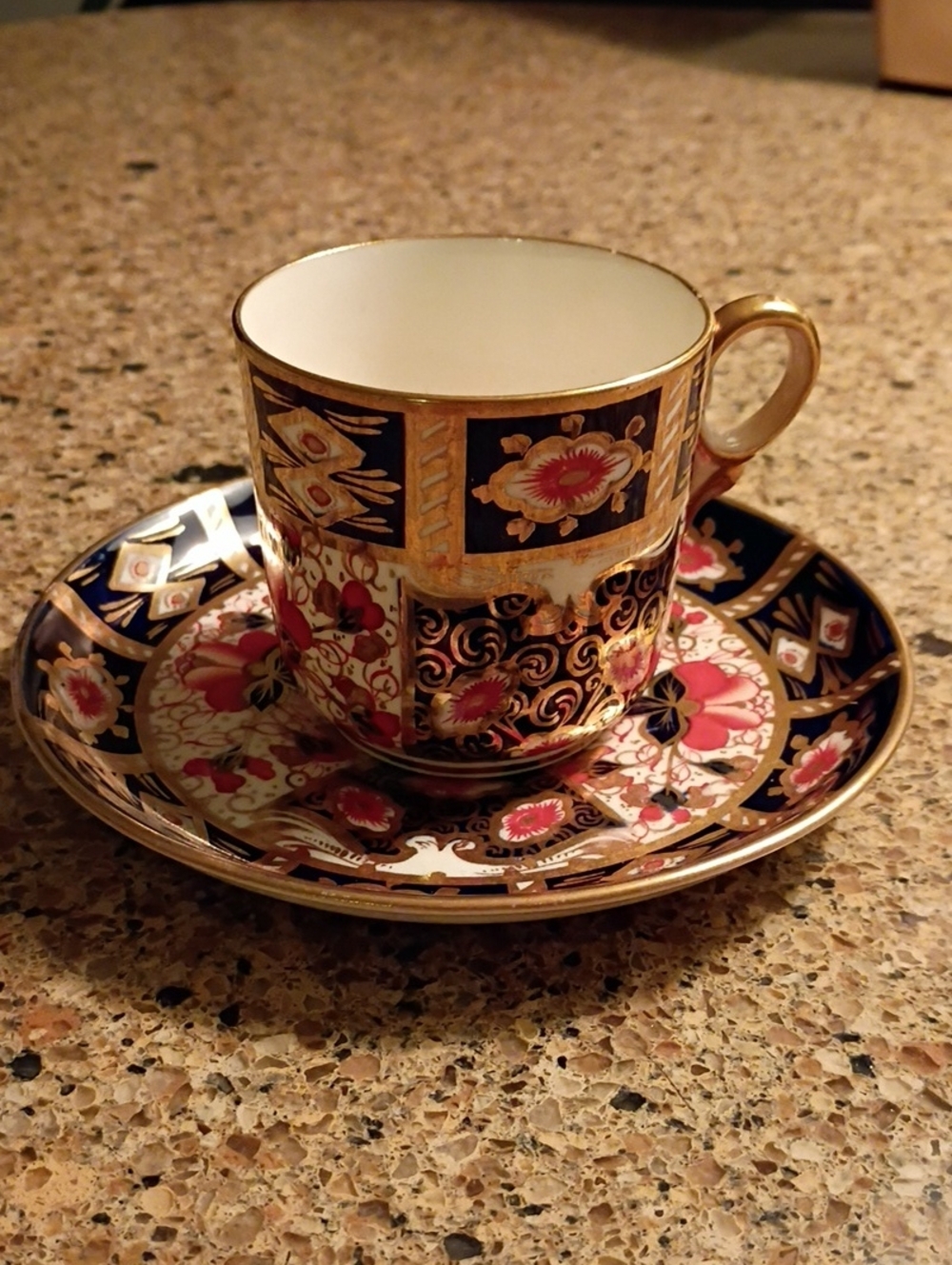 Guaranteed Genuine Imari Royal Crown Bone China Cup And Saucer